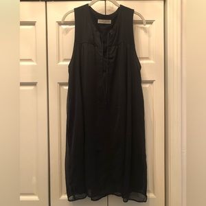 Abercrombie & Fitch black dress with tie, XL